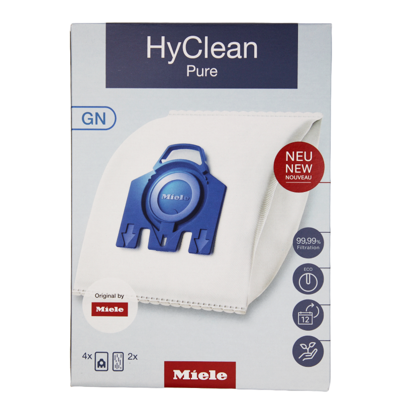 Miele GN HyClean Pure Støvsugerposer (4 Stk. + 2 filtre)