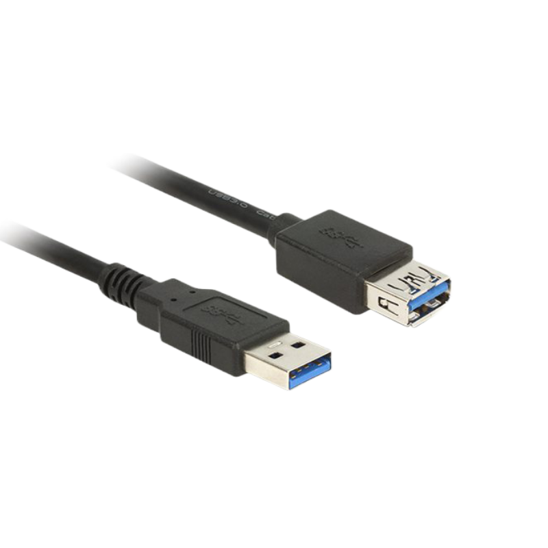 USB 3.0 forlænger 1,8m sort