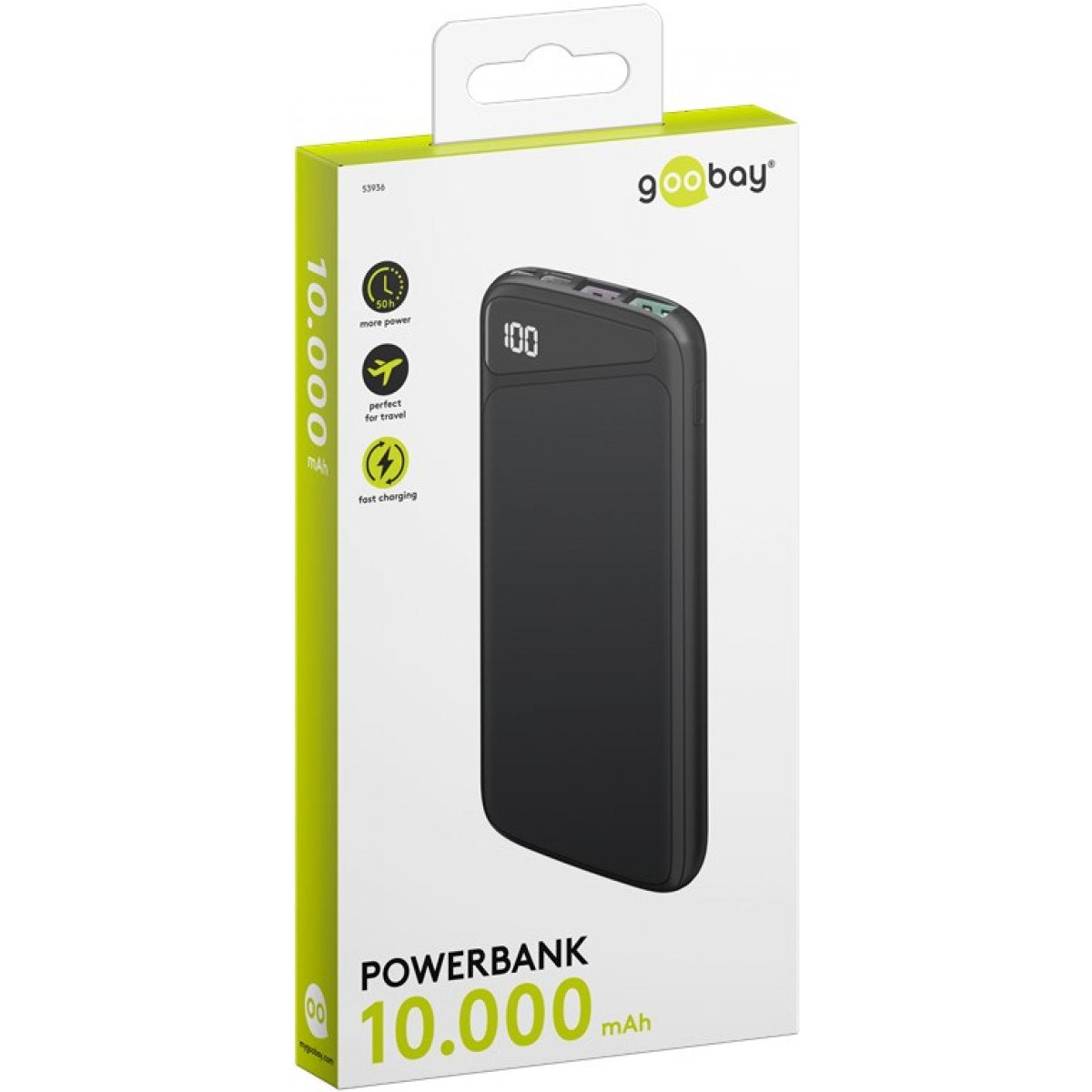 Goobay Power Bank 10.000 mAh med Power Delivery