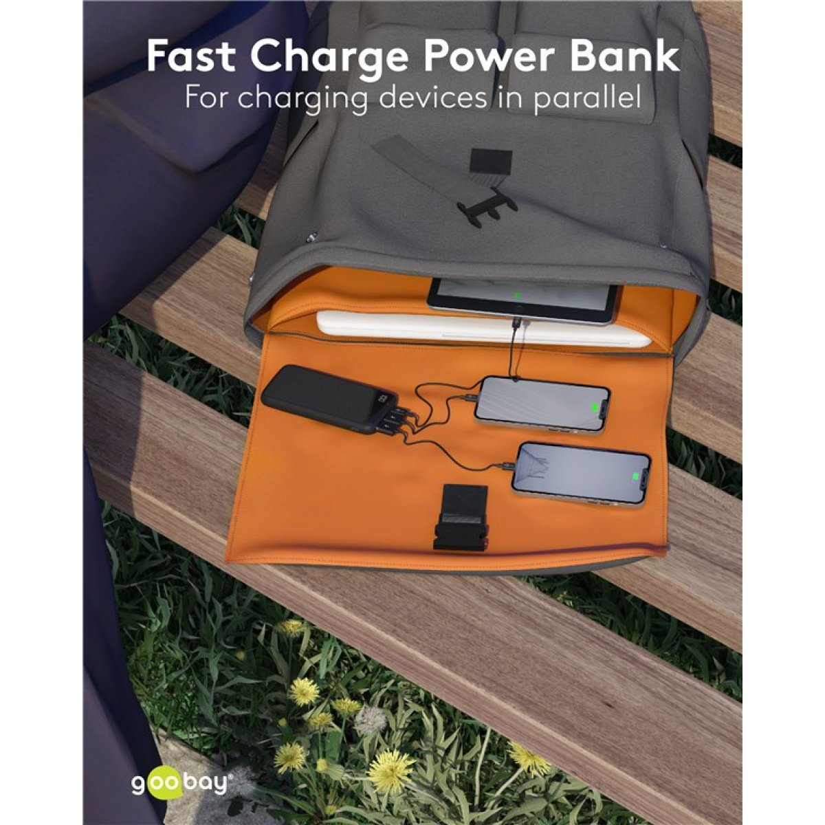 Goobay Power Bank 10.000 mAh med Power Delivery