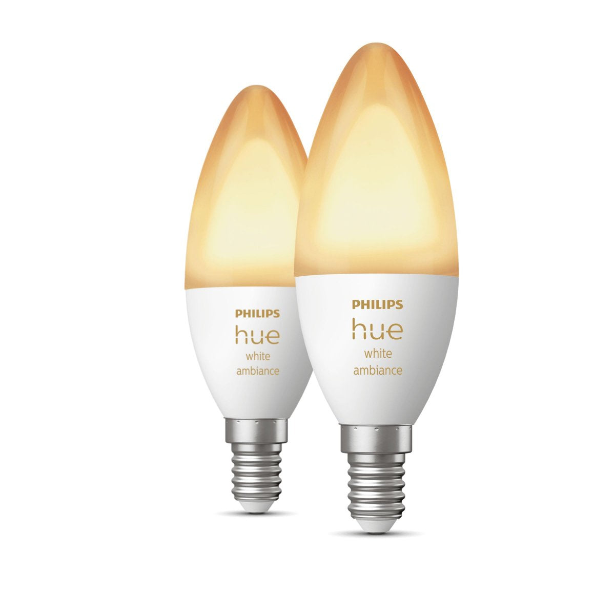 Philips Hue WA 2-pak E14 B39 Candle LED-pærer Hvid Ambiance