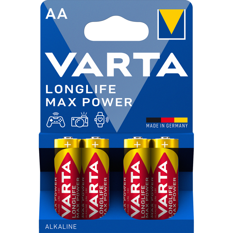 Varta Longlife Max Power AA 4 Pack (B)