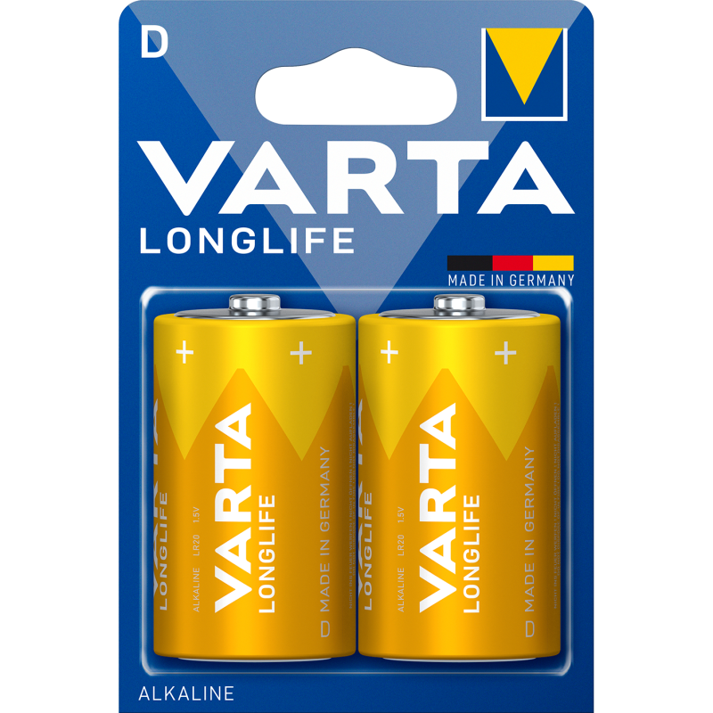 Varta Longlife D 2 Pack (B)