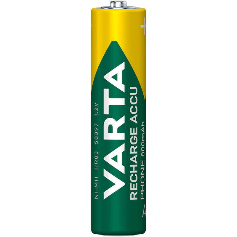 Varta Recharge Charge Accu Phone AAA 800mAh 2 Pack