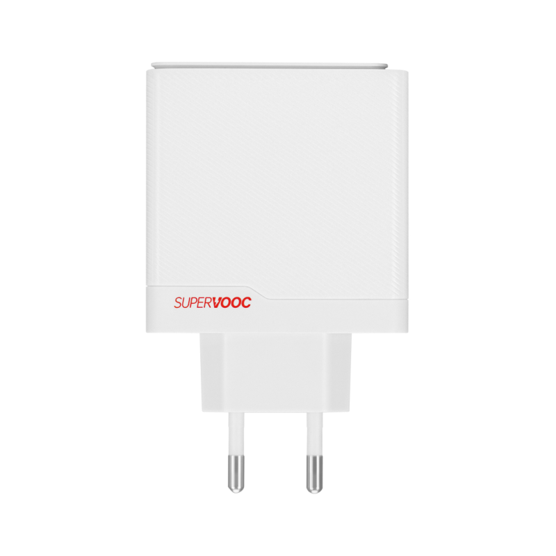 OnePlus SuperVOOC 100W 2xPorts, USB-C + USB-A, Hvid