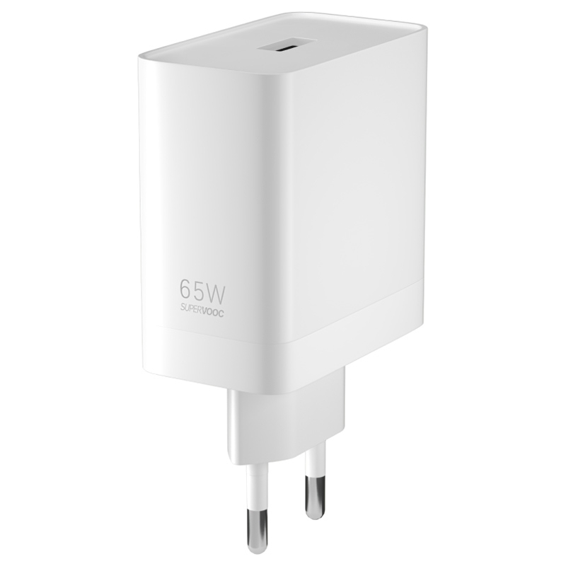 OnePlus SuperVOOC 65 W Power Adapter, Type-A, white