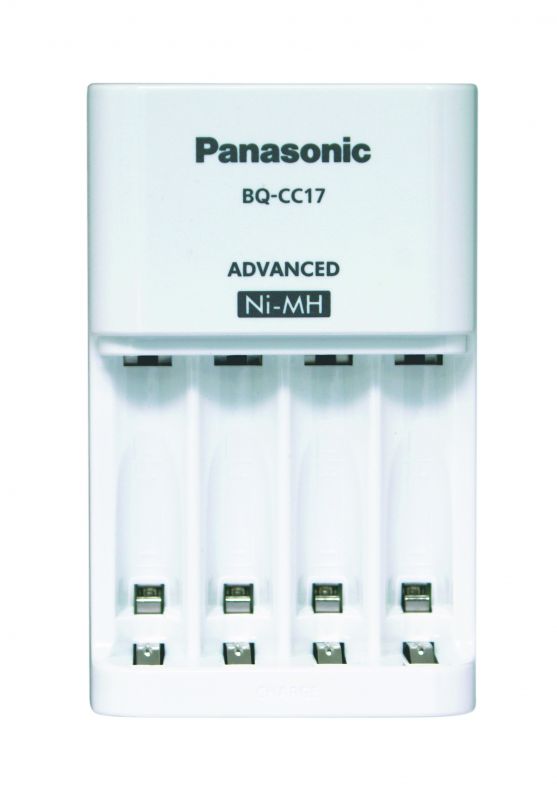 Panasonic oplader BQ-CC17. inkl. 4 AA genopladelige batteri 1900mAh NiMH
