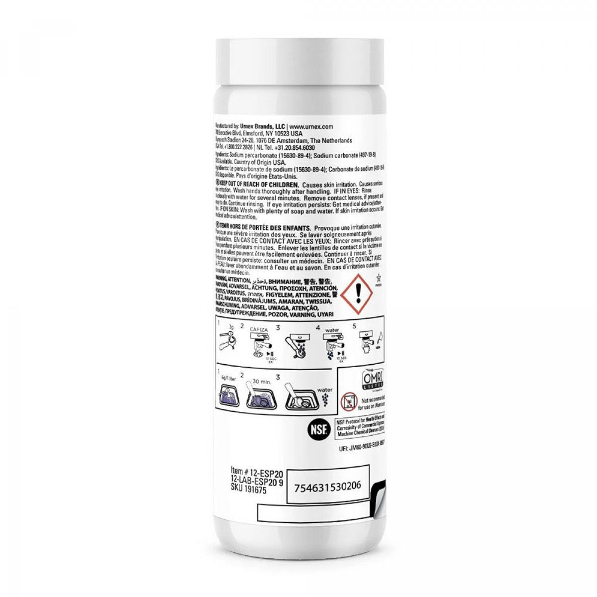 Urnex Cafiza rensemiddel 566g