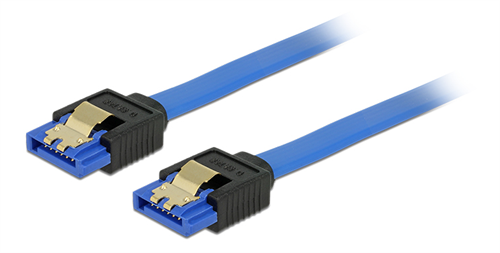 SATA, 7-pin, 6GB/s, 20 cm, blå