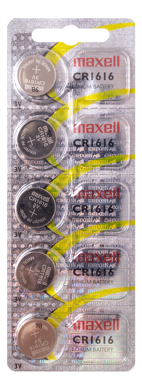 Maxell CR1616 3V batteri, 5 stk