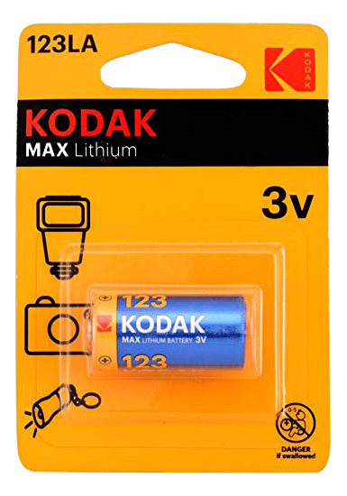 Kodak Max Super 123LA 3v batteri 1 stk