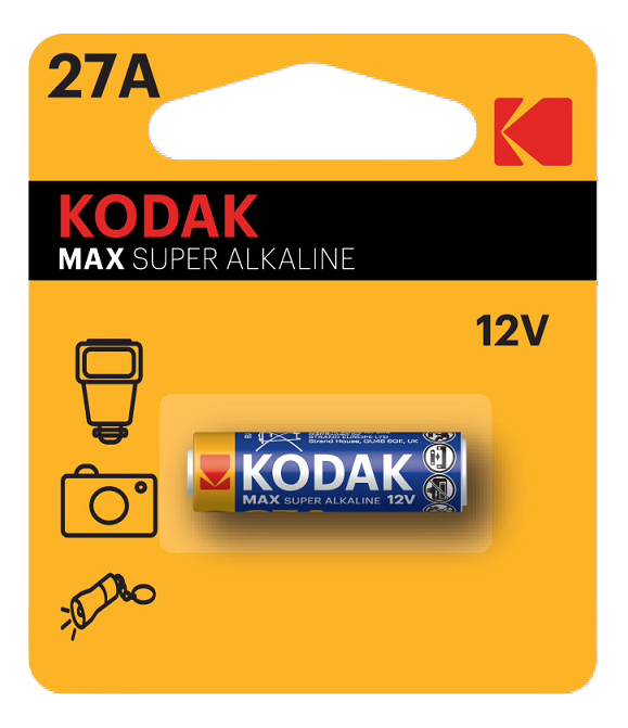 Kodak Max Super 27A 12v batteri 1 stk