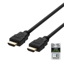 HDMI 2.1 Kabel 0,5m, Sort