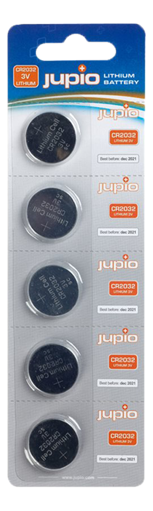 Jupio CR2032 3V batteri, 5 stk