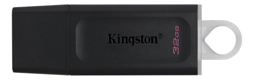 Kingston, USB 3.2, 32 GB, Hukommelsestik, sort