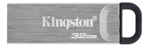 Kingston USB 3.2, 32GB, Hukommelsestik, sølv