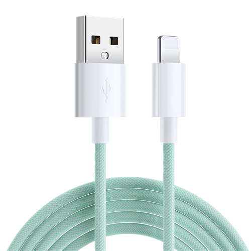 USB A til Lightning 1m, grøn