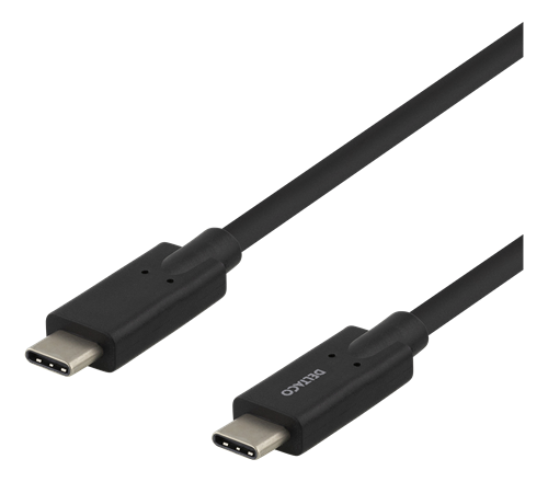 USB-C til USB-C, 2m, sort