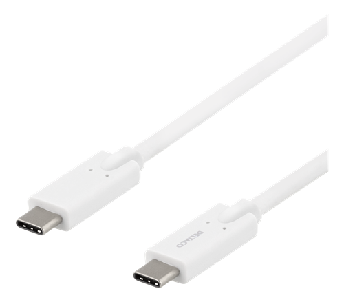 USB-C til USB-C 2m, hvid