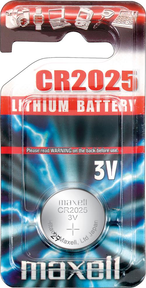 Maxell CR2025 batteri, 1 stk